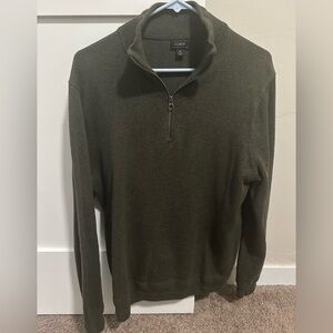 J Crew Organic Cotton Quarter Zip